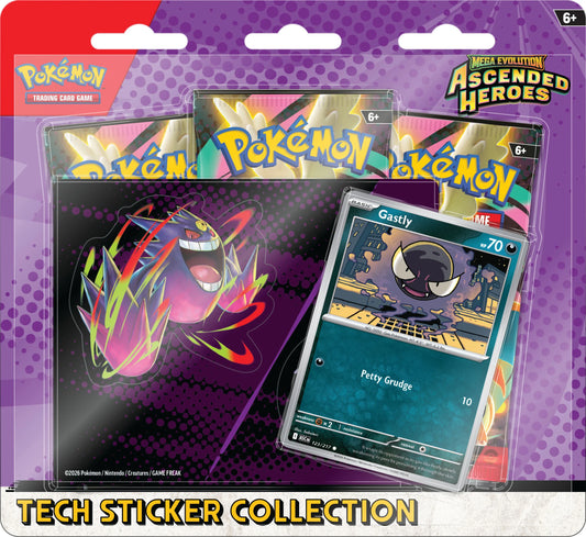 Ascended Heroes Tech Sticker Collection 3-pack Gastly