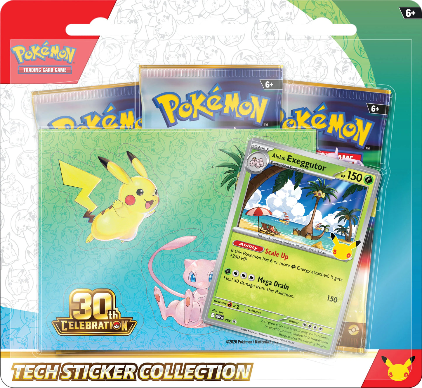 (Preorder) 30th Celebration Tech Sticker Collection [Alolan Exeggutor]