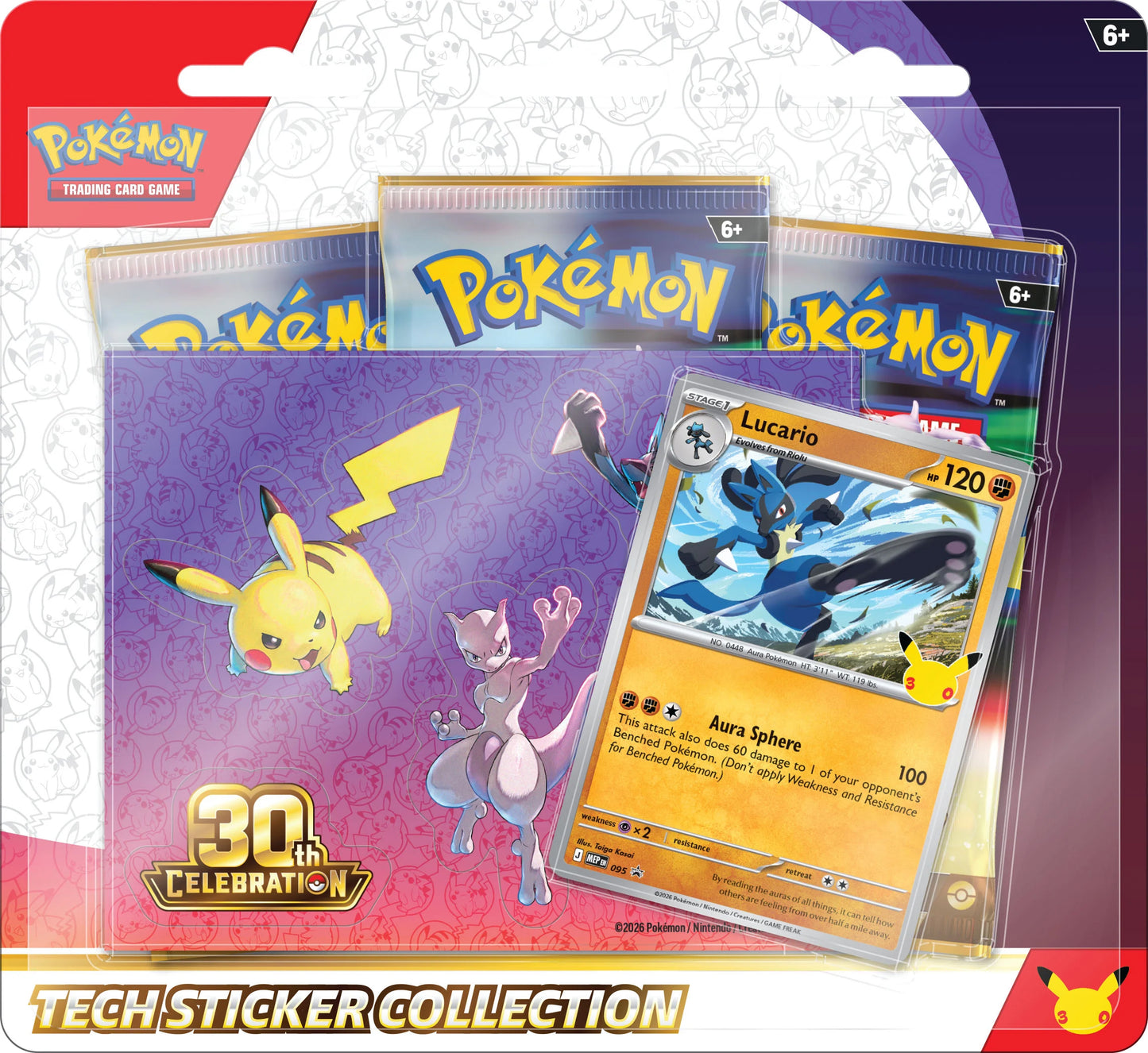 (Preorder) 30th Celebration Tech Sticker Collection [Lucario]