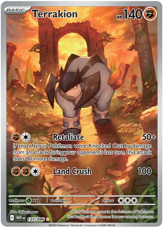 Terrakion 135/086 White Flare
