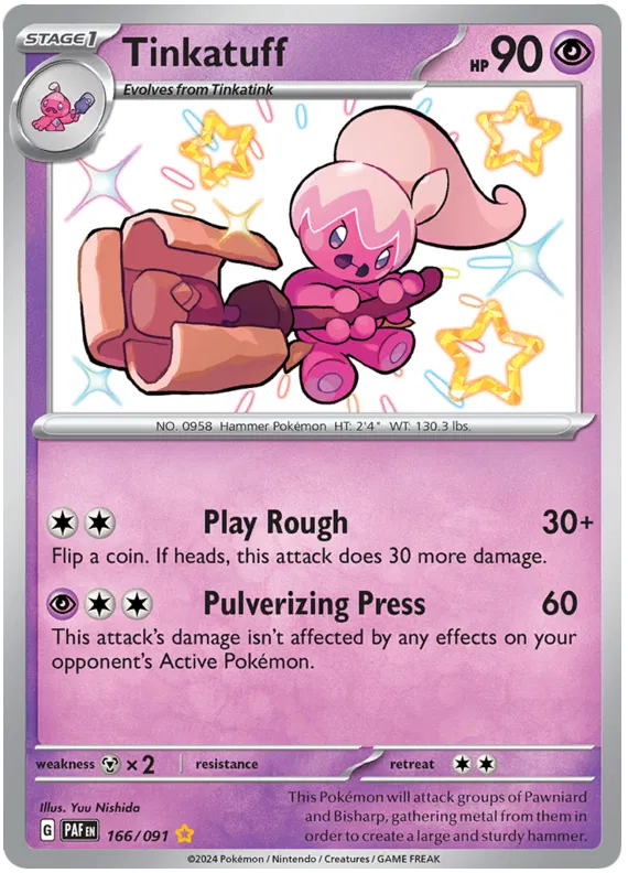 Tinkatuff 166/091 Paldean Fates