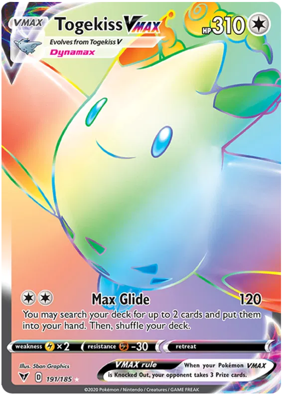 Togekiss VMAX 191/185 Sword & Shield Vivid Voltage