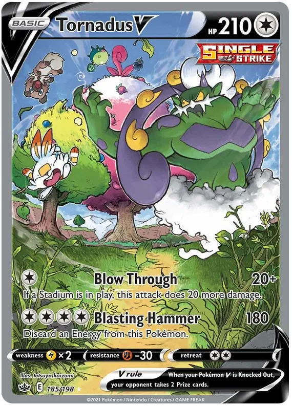 Tornadus V 185/198 Chilling Reign