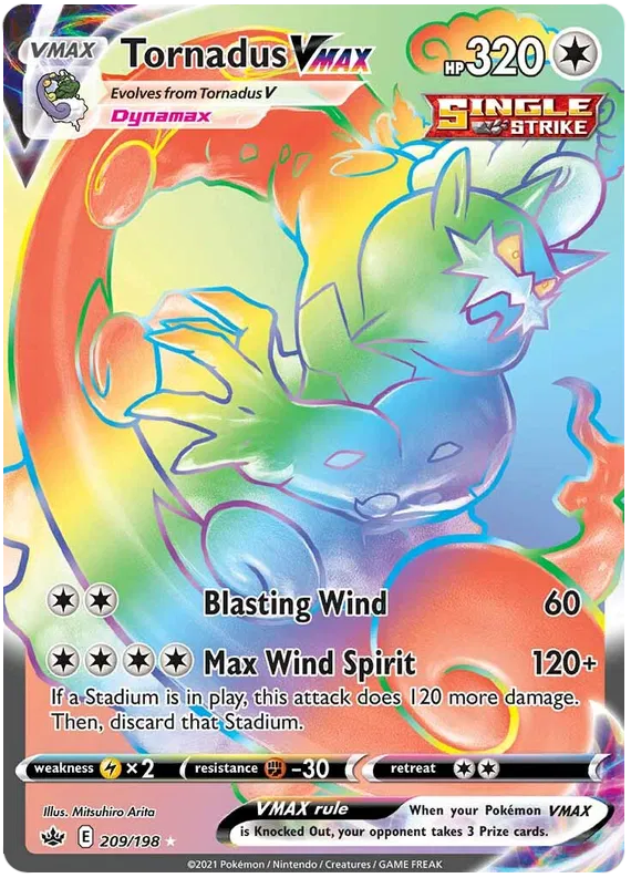 Tornadus VMAX 209/198 Chilling Reign