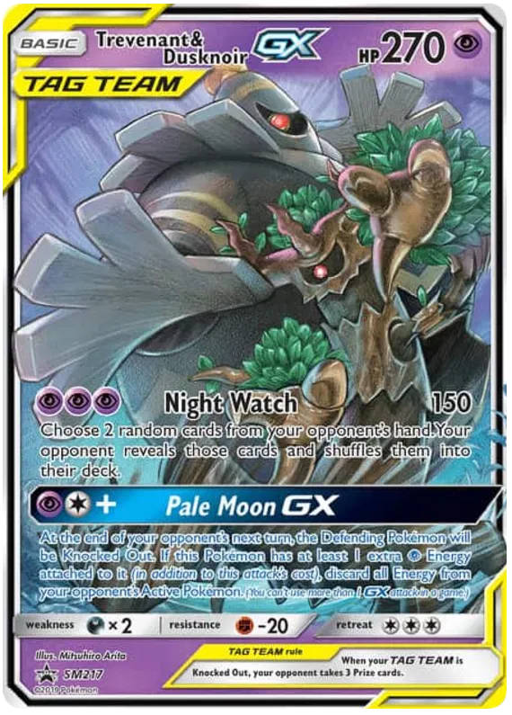 Trevenant & Dusknoir GX SM217 Sun & Moon Promos