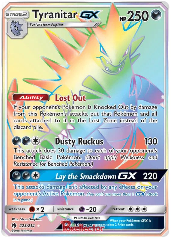Tyranitar GX 223/214 Lost Thunder