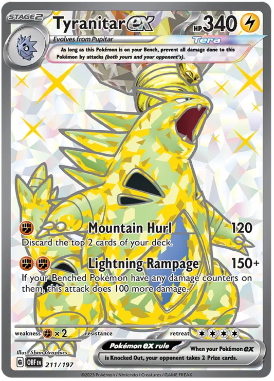 Tyranitar ex 211/197 Obsidian Flames