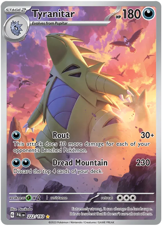 Tyranitar 222/193 Paldea Evolved
