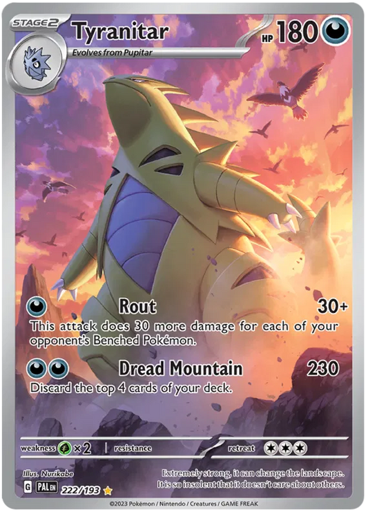 Tyranitar 222/193 Paldea Evolved