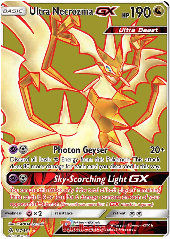 Ultra Necrozma GX 127/131 Forbidden Light