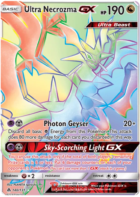 Ultra Necrozma GX 140/131 Forbidden Light
