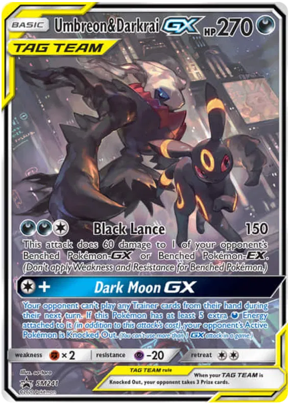 Umbreon & Darkrai GX SM241 Sun & Moon Promos