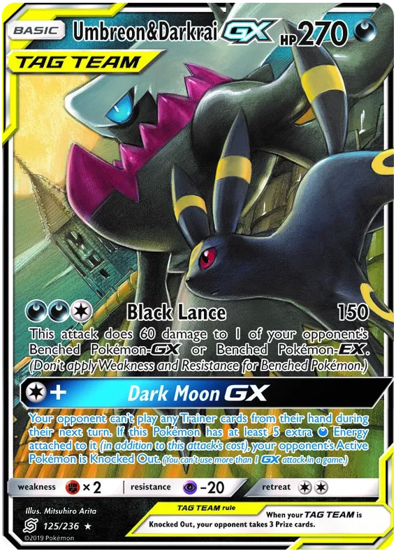 Umbreon & Darkrai GX 125/236 Unified Minds