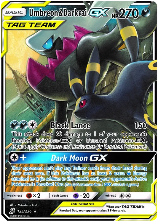 Umbreon & Darkrai GX 125/236 Unified Minds