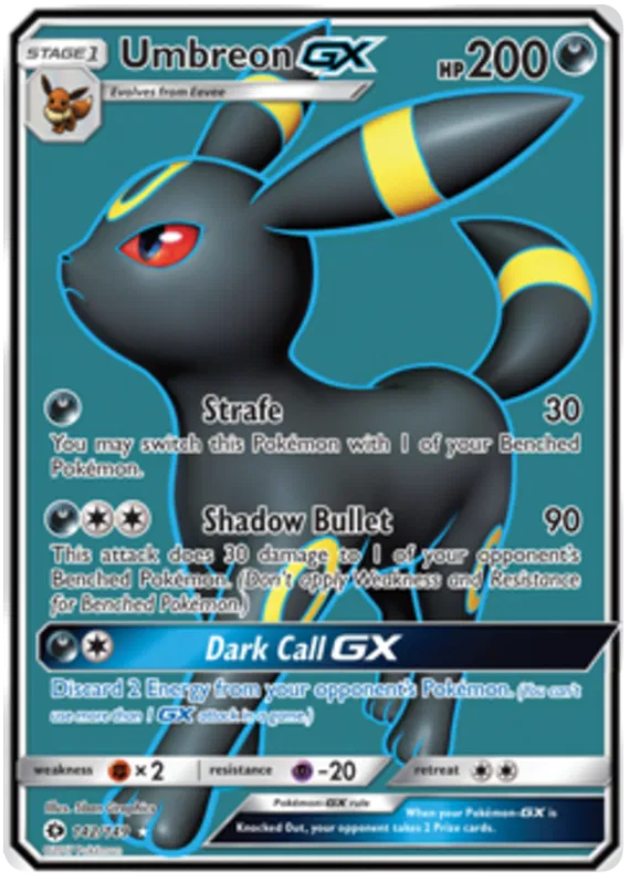 Umbreon GX 142/149 Sun & Moon