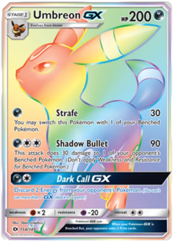 Umbreon GX 154/149 Sun & Moon Base Set | Lightly Played |
