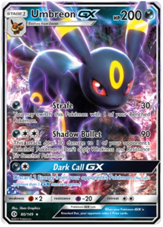 Umbreon GX 80/149 Sun & Moon Base Set