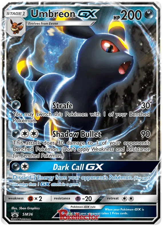 Umbreon GX SM36 Sun & Moon Promos