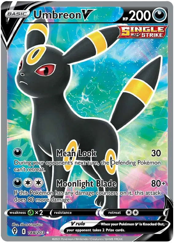 Umbreon V 188/203 Evolving Skies