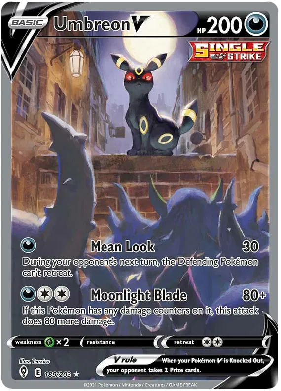 Umbreon V 189/203 Evolving Skies