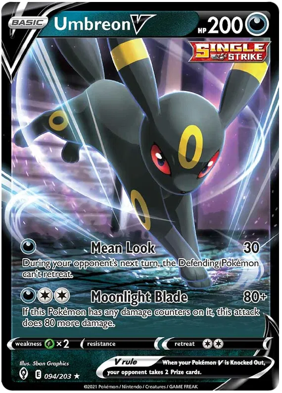 Umbreon V 94/203 Sword & Shield Evolving Skies