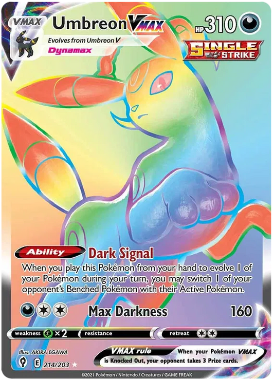 Umbreon VMAX 214/203 Sword & Shield Evolving Skies
