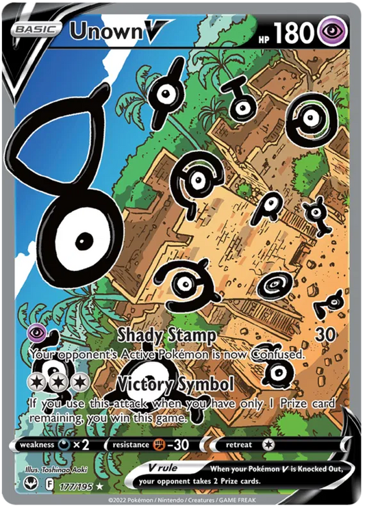 Unown V 177/195 Silver Tempest