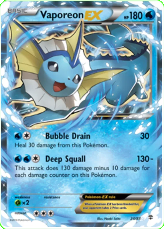 Vaporeon EX 24/83 Generations