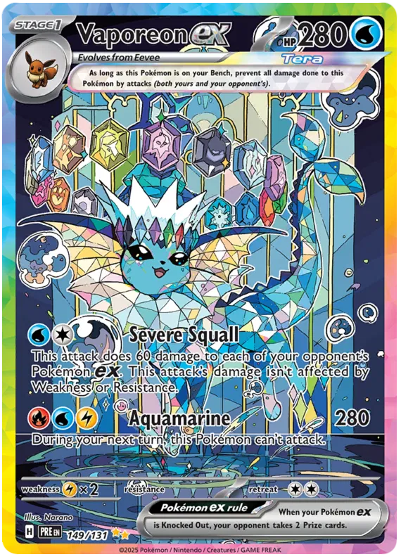 Vaporeon ex 149/131 Prismatic Evolutions