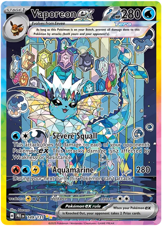 Vaporeon ex 149/131 Prismatic Evolutions