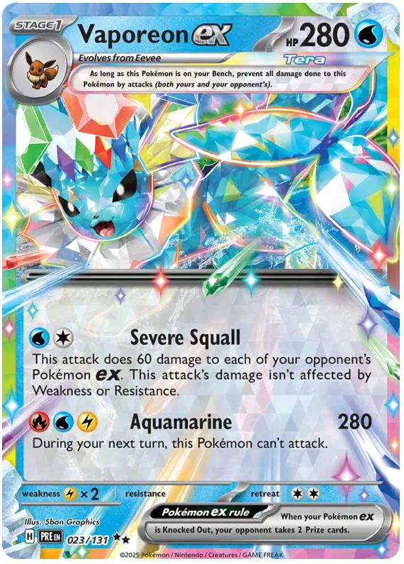 Vaporeon ex 023/131 Prismatic Evolutions