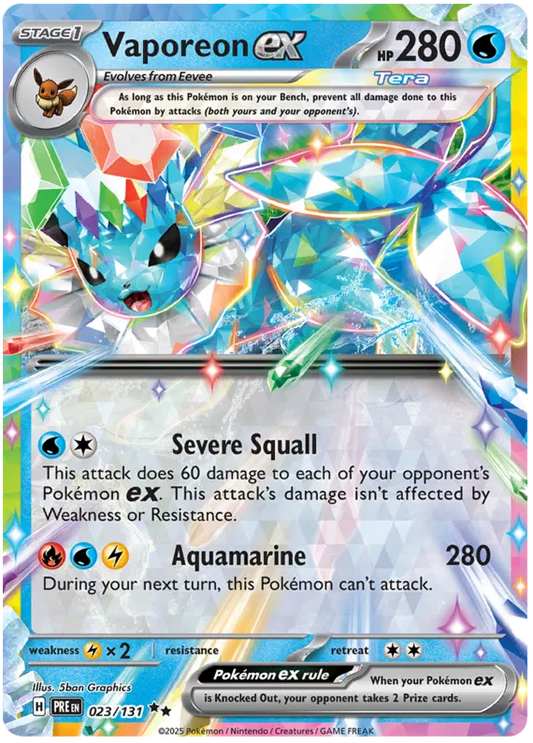 Vaporeon ex 023/131 Prismatic Evolutions