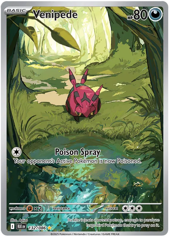 Venipede 132/086 Black Bolt