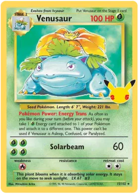Venusaur 15/102 Sword & Shield Celebrations