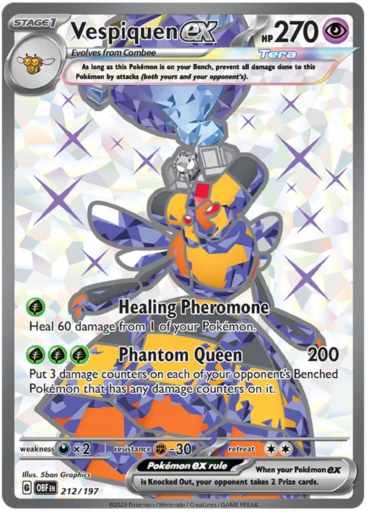 Vespiquen ex 212/197 Obsidian Flames