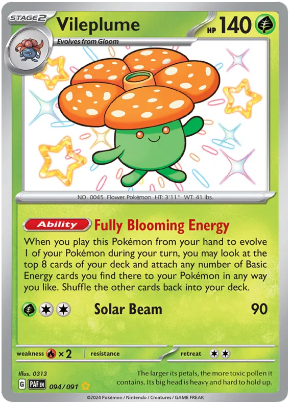 Vileplume 094/091 Paldean Fates