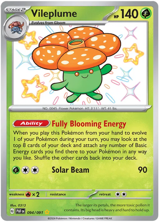 Vileplume 094/091 Paldean Fates