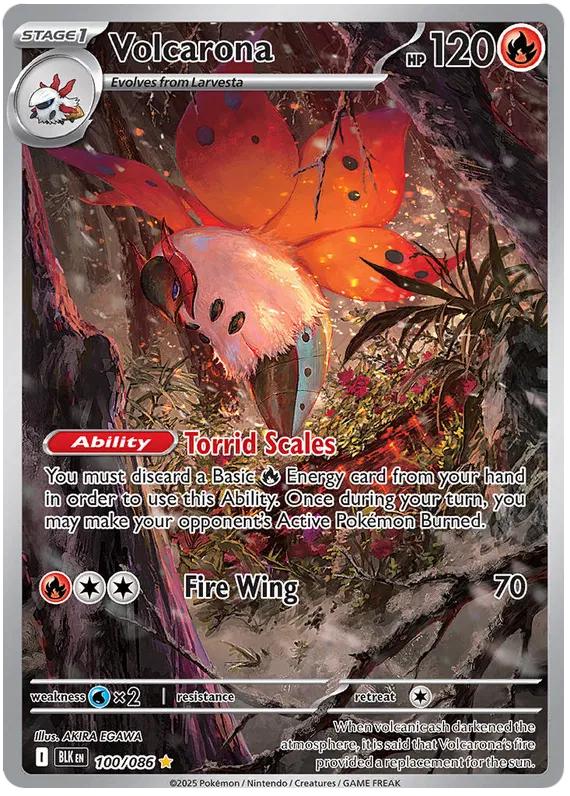 Volcarona 100/086 Black Bolt