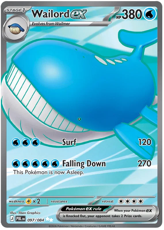 Wailord ex 097/084 Pitch Black