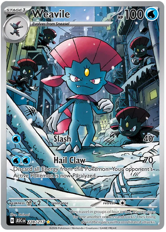 Weavile 228/217 Ascended Heroes