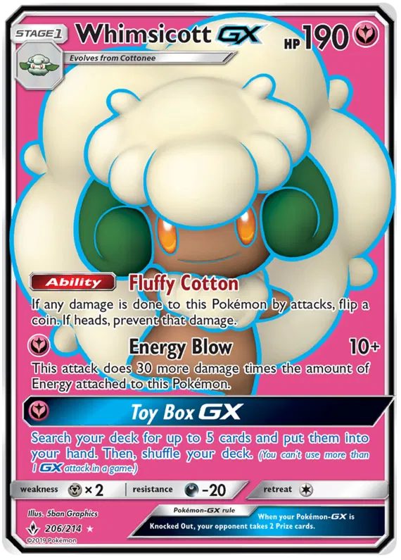 Whimsicott 206/214 Unbroken Bonds