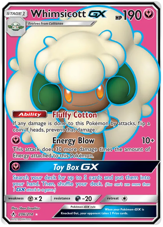 Whimsicott 206/214 Unbroken Bonds