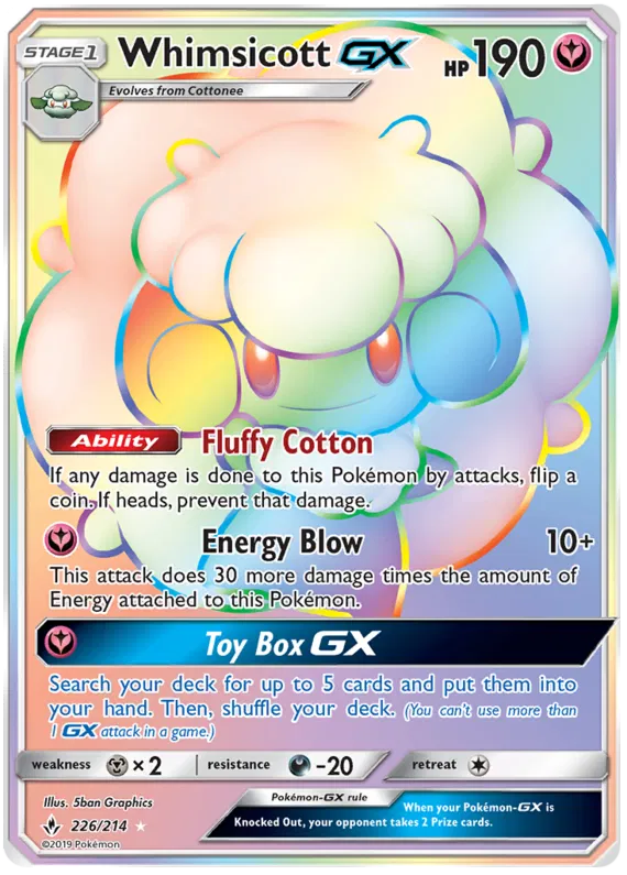 Whimsicott GX 226/214 Unbroken Bonds