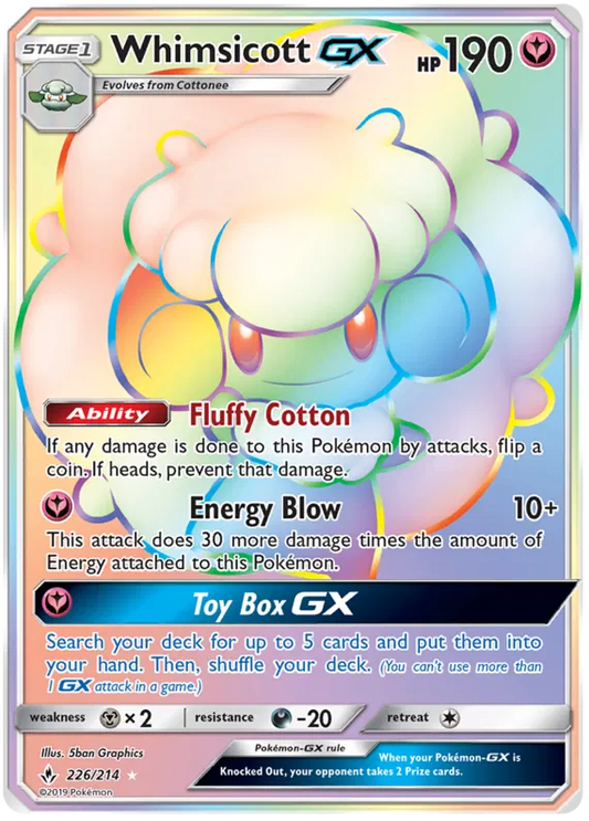 Whimsicott GX 226/214 Unbroken Bonds