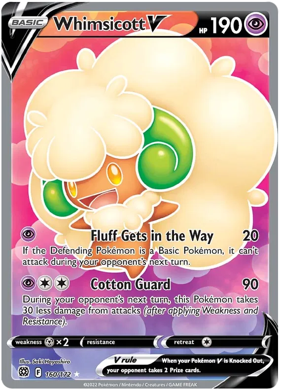 Whimsicott V 160/172 Brilliant Stars