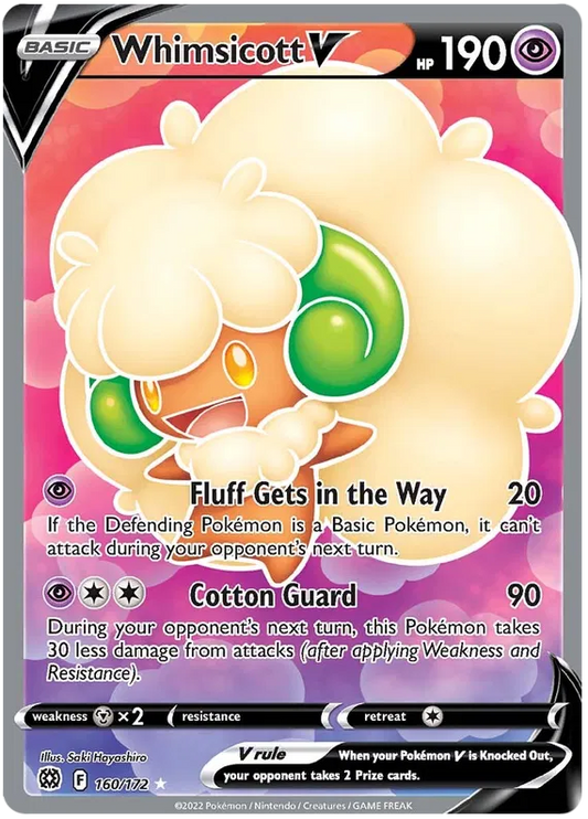 Whimsicott V 160/172 Sword & Shield Brilliant Stars