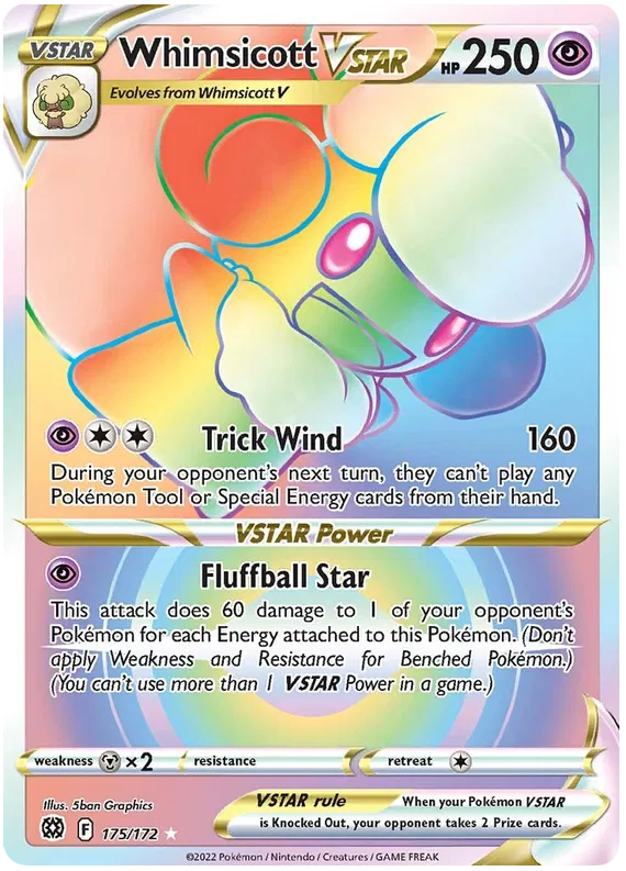 Whimsicott VSTAR 175/172 Brilliant Stars