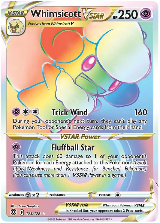 Whimsicott VSTAR 175/172 Brilliant Stars