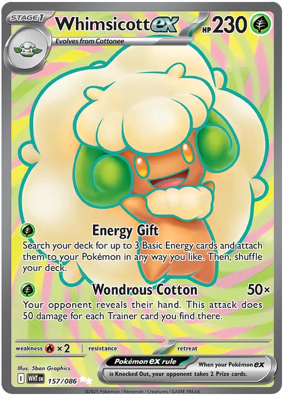 Whimsicott ex 157/086 White Flare