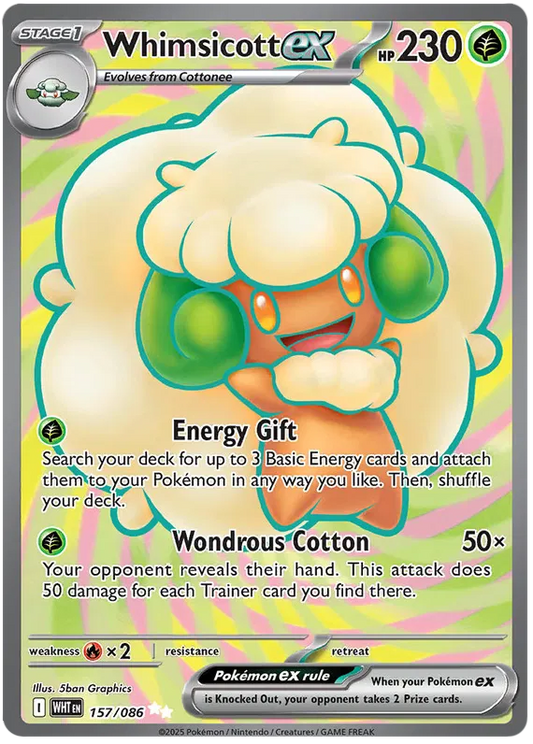 Whimsicott ex 157/086 White Flare
